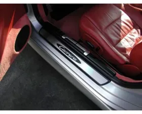Rennline Stainless Steel Sill Plate Overlays Oval Porsche 996 | 997 | Boxster | Cayman 1997-2025